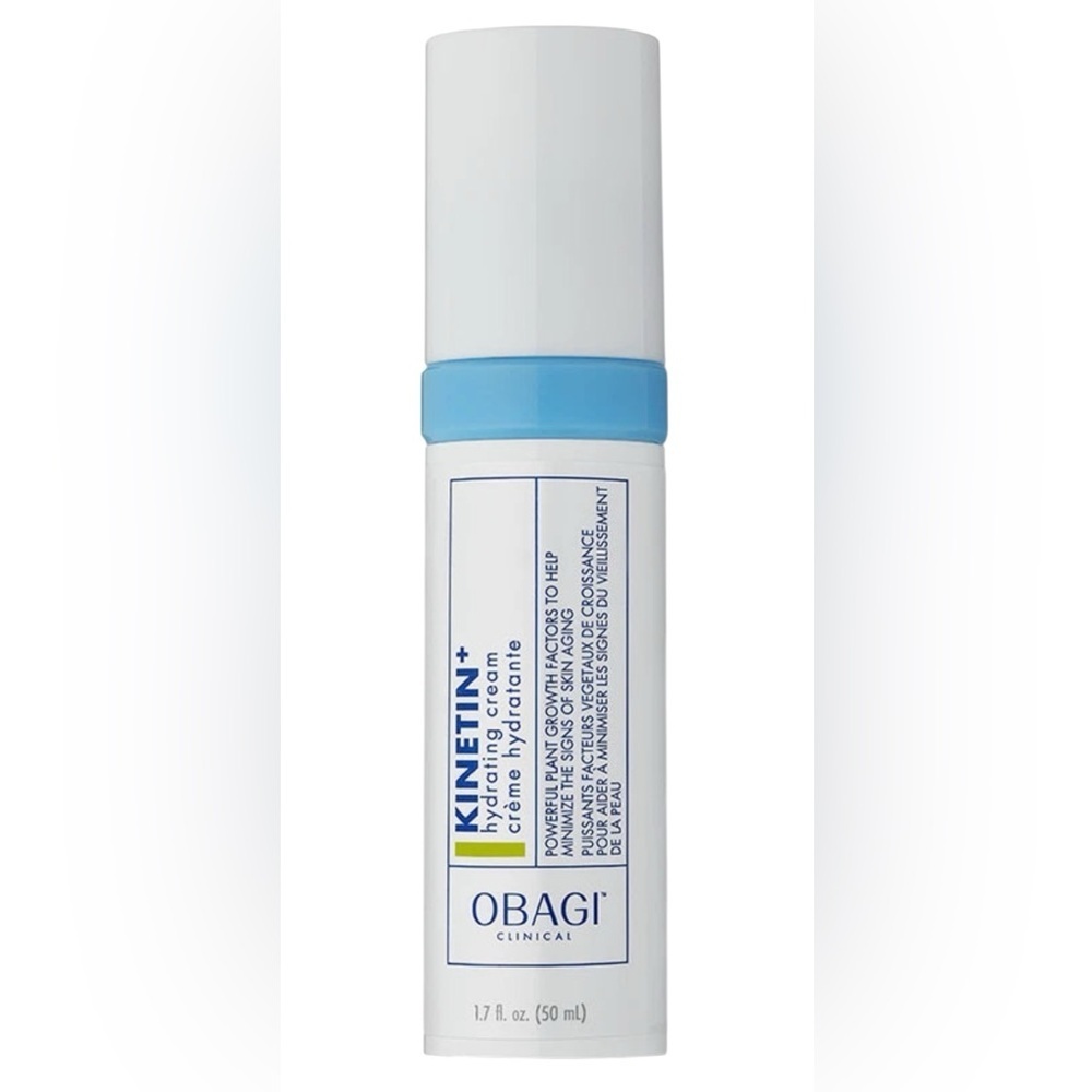 Obagi Kinetin+ Cream with White and Blue Design